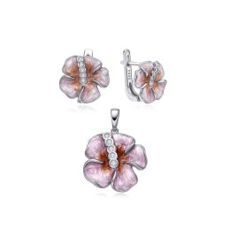 MOISS stříbrná sada SMALT KVĚTINA