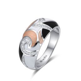 MOISS stříbrný prsten SMALT