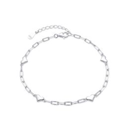 MOISS stříbrný řetízkový náramek SRDCE