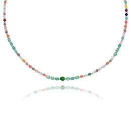 MOISS stříbrný korálkový náhrdelník