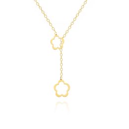 MOISS náhrdelník ze žlutého zlata KVĚTINA