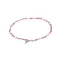 MOISS stříbrný korálkový náramek RUBÍN