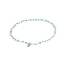 MOISS stříbrný korálkový náramek AKVAMARÍN