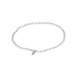 MOISS stříbrný korálkový náramek PERIDOT