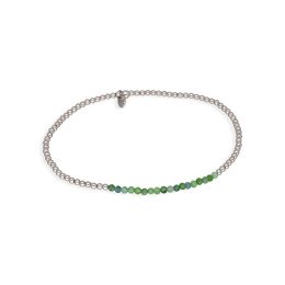 MOISS stříbrný korálkový náramek ACHÁT