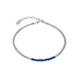 MOISS stříbrný korálkový náramek CHALCEDON