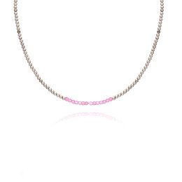 MOISS stříbrný korálkový náhrdelník AVENTURÍN