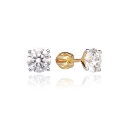 MOISS LG diamantové náušnice ze žlutého zlata
