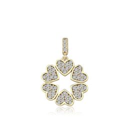 MOISS přívěsek ze žlutého zlata SRDCE