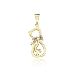 MOISS přívěsek ze žlutého zlata KOČKA