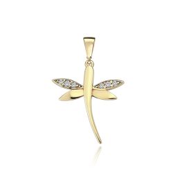 MOISS přívěsek ze žlutého zlata VÁŽKA