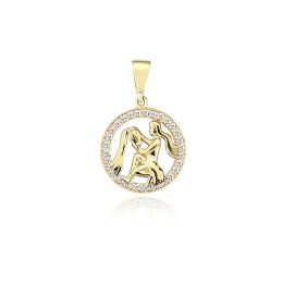 MOISS přívěsek ze žlutého zlata VODNÁŘ