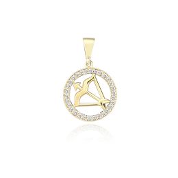 MOISS přívěsek ze žlutého zlata STŘELEC