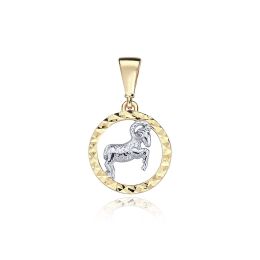 MOISS přívěsek ze žlutého zlata BERAN BICOLOR