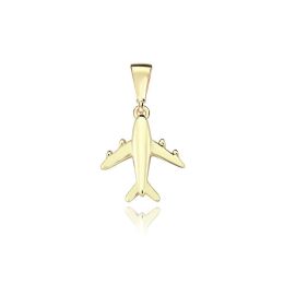 MOISS přívěsek ze žlutého zlata LETADLO