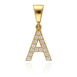 MOISS přívěsek ze žlutého zlata PÍSMENO A