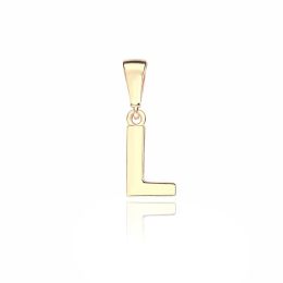 MOISS přívěsek ze žlutého zlata PÍSMENO L