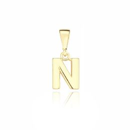 MOISS přívěsek ze žlutého zlata PÍSMENO N