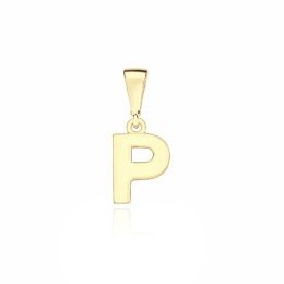 MOISS přívěsek ze žlutého zlata PÍSMENO P