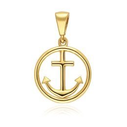 MOISS přívěsek ze žlutého zlata KOTVA