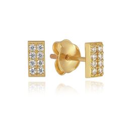 MOISS náušnice ze žlutého zlata