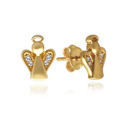 MOISS náušnice ze žlutého zlata ANDĚL