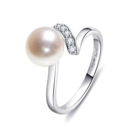 MOISS perlový stříbrný prsten