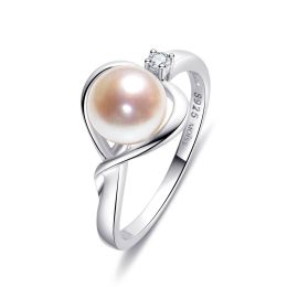 MOISS perlový stříbrný prsten
