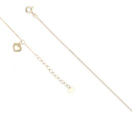 MOISS náramek na nohu ze žlutého zlata SRDCE