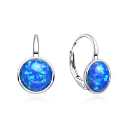 MOISS stříbrné náušnice OPÁL