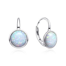 MOISS stříbrné náušnice OPÁL