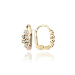 MOISS náušnice ze žlutého zlata