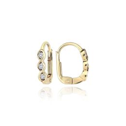 MOISS náušnice ze žlutého zlata