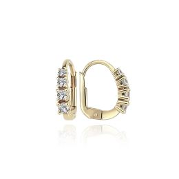 MOISS náušnice ze žlutého zlata