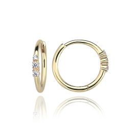 MOISS náušnice ze žlutého zlata