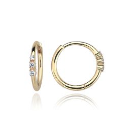 MOISS náušnice ze žlutého zlata