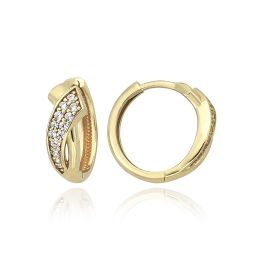 MOISS náušnice ze žlutého zlata