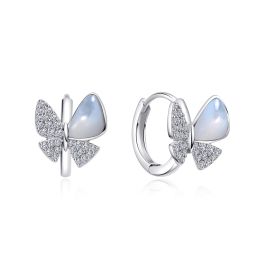 MOISS stříbrné náušnice MOTÝL