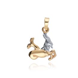 MOISS přívěsek ze žlutého zlata KOZOROH BICOLOR