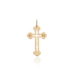 MOISS přívěsek ze žlutého zlata KŘÍŽEK