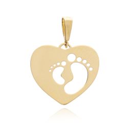 MOISS přívěsek ze žlutého zlata SRDCE