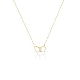 MOISS náhrdelník ze žlutého zlata SRDCE