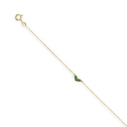 MOISS náramek ze žlutého zlata SRDCE