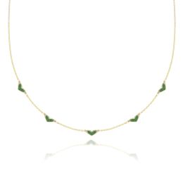 MOISS náhrdelník ze žlutého zlata SRDCE