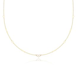 MOISS náhrdelník ze žlutého zlata SRDCE