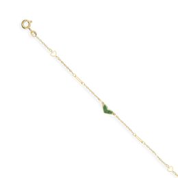 MOISS náramek ze žlutého zlata SRDCE