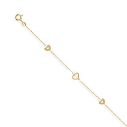 MOISS náramek ze žlutého zlata SRDCE