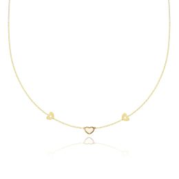 MOISS náhrdelník ze žlutého zlata SRDCE