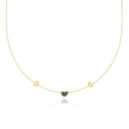 MOISS náhrdelník ze žlutého zlata SRDCE