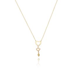 MOISS náhrdelník ze žlutého zlata SRDCE